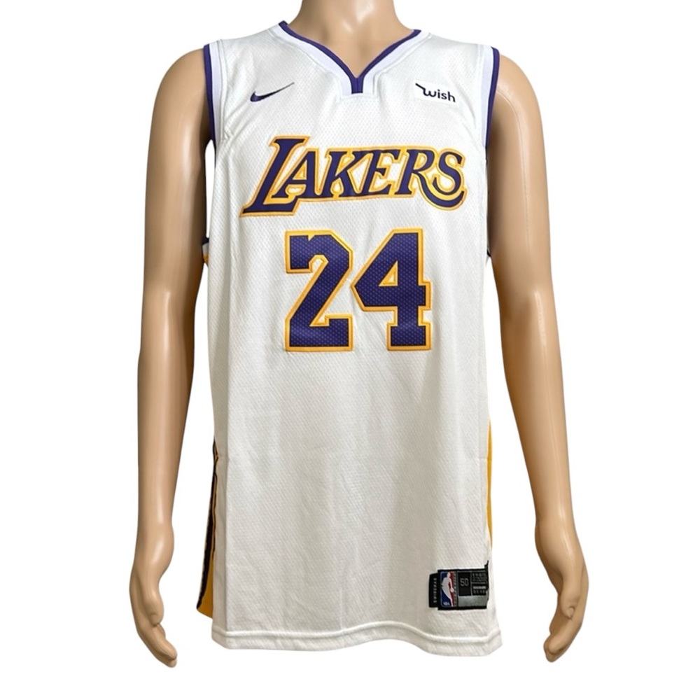 322. Kobe Bryant Lakers #24 licensed jersey size 50 new w tags Nike/wish patch